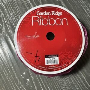 30 Yards 2.5 Inch Wired Winter Christmas Valentines Pink Glitter Sheer Ribbon Gi